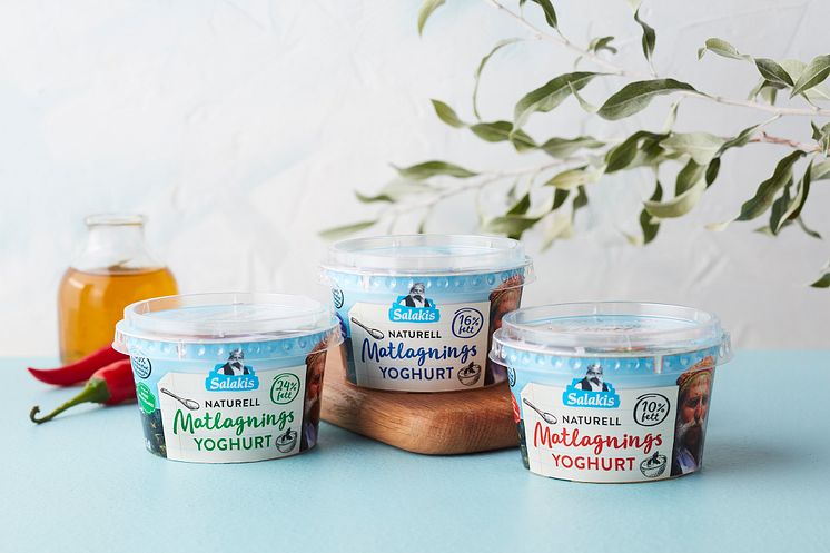 Salakis Matlagningsyoghurt i ny unik miljövänlig förpackning – 60 procent mindre plast