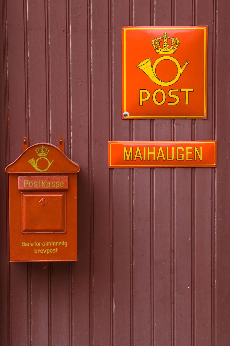 Postkasse på Norges Postmuseum