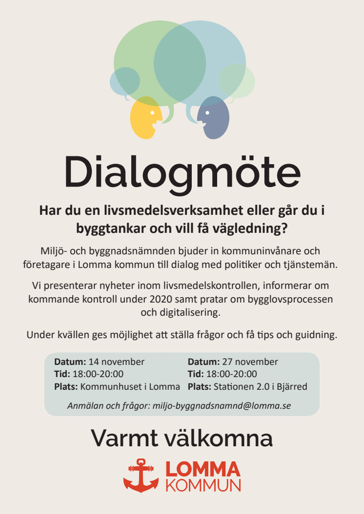 Inbjudan till dialogmöte
