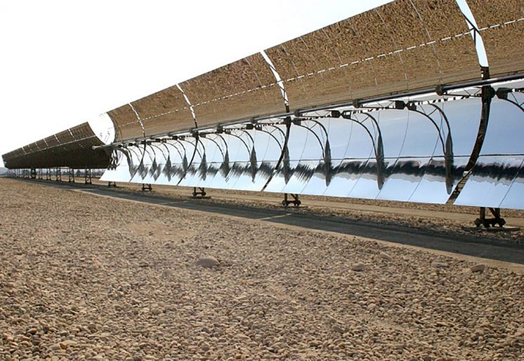 Solar Thermal Energy - parabolic troughs