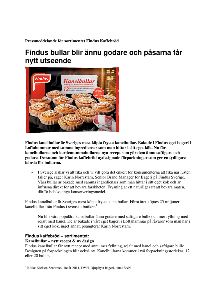 Findus bullar blir ännu godare och påsarna får nytt utseende