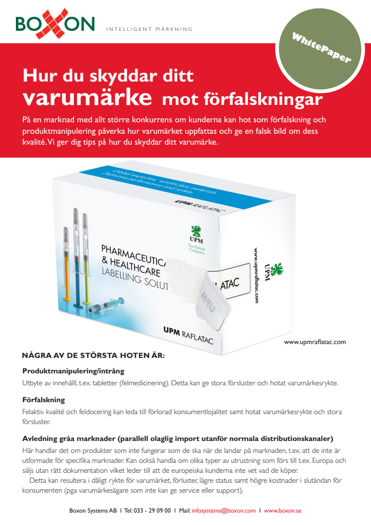 Hur skyddar du ditt varumärke mot förfalskningar?
