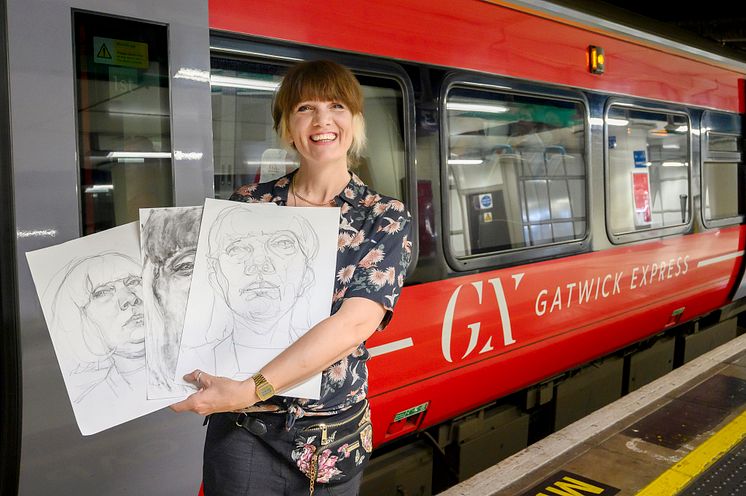 Artist, Sara Reeve, led the one-off class from Brighton to London and back