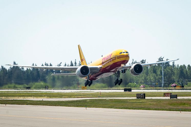 DHL Express' nye Boeing 777 fly