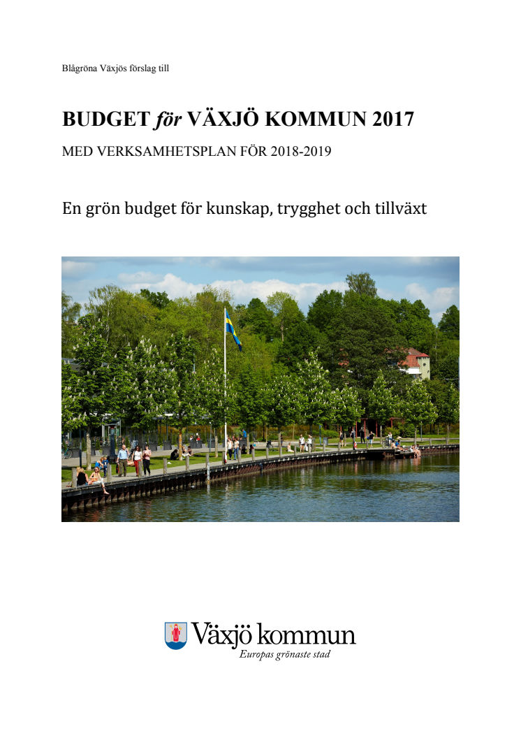 Blågrönas budget 2017