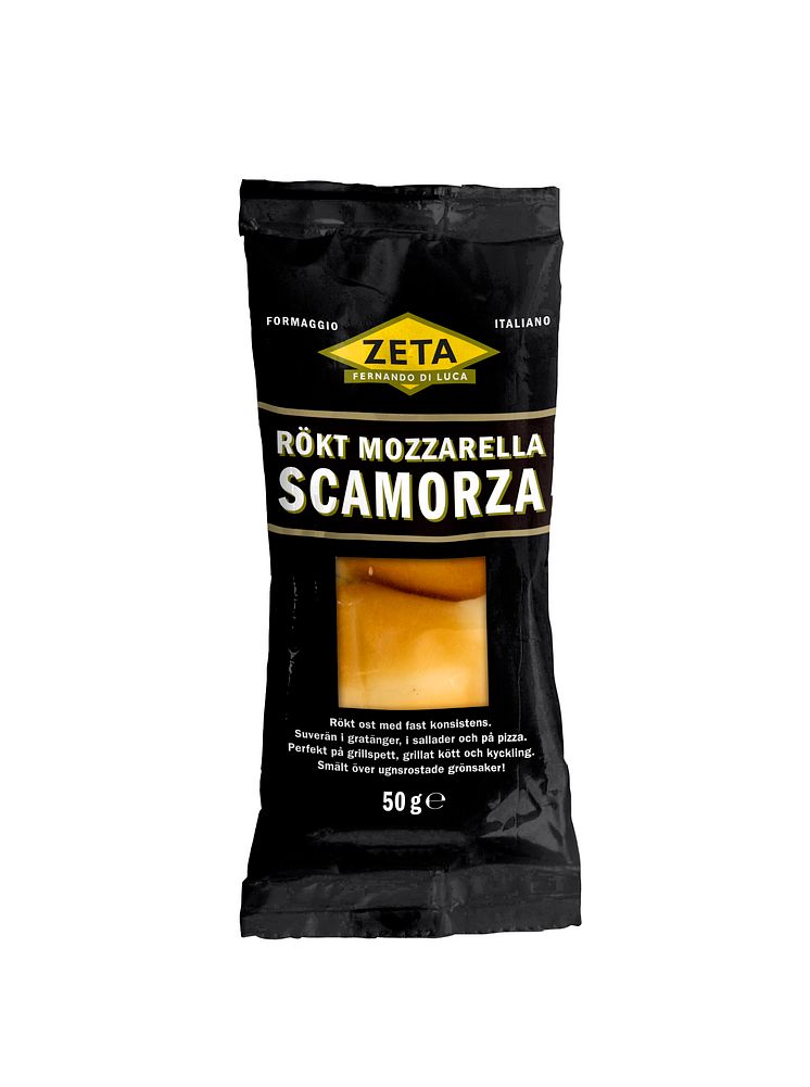Scamorza, rökt mozzarella, Zeta