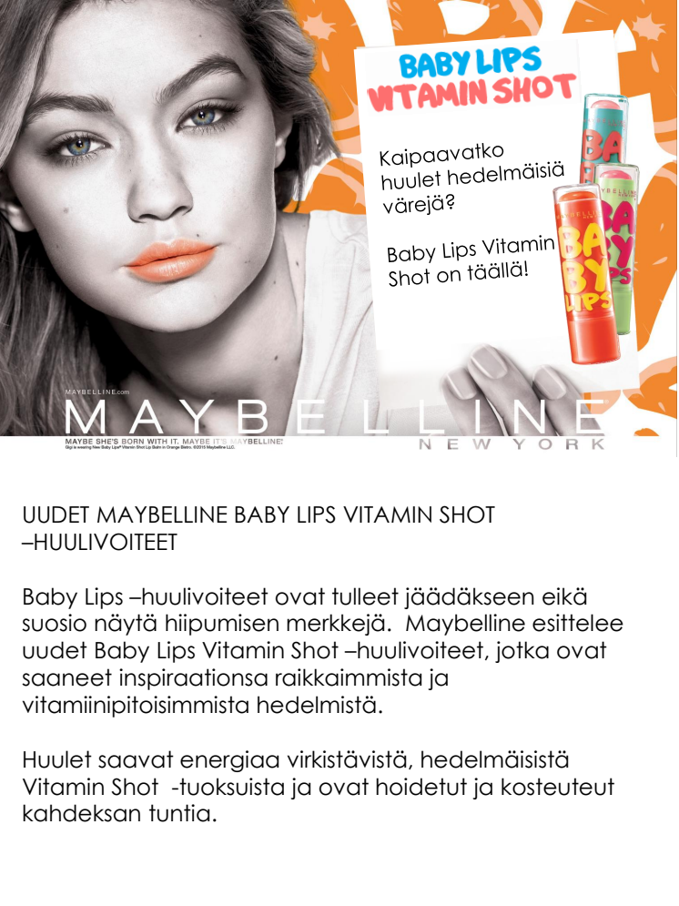 Maybelline Baby Lips Vitamin Shot