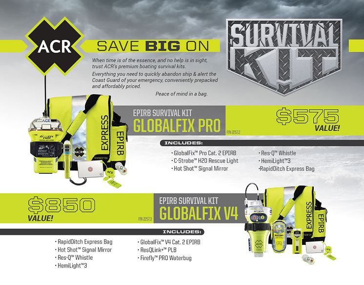 Image - ACR Electronics - ACR Electronics Survival Kits