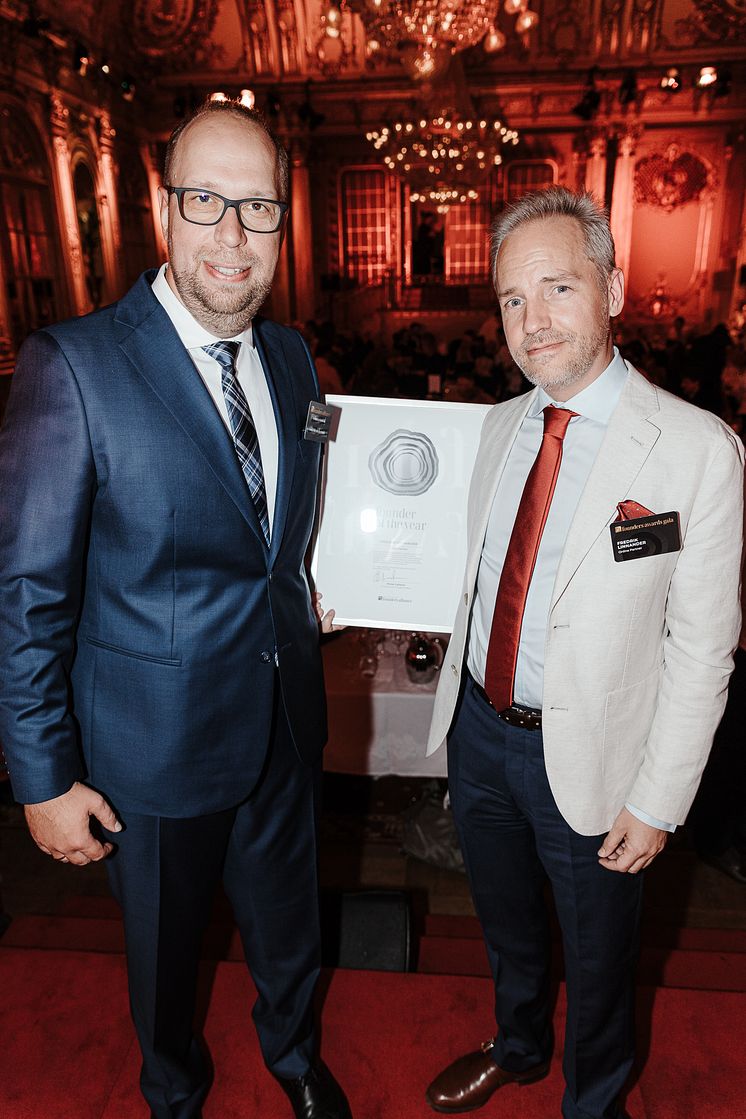 Fredrik Linnander Founder of Online Partner Earns Prestigious Silver Founder of the Year Small Size Companies Award for Pioneering Expertise in Google Cloud Services by Founders Alliance (1)