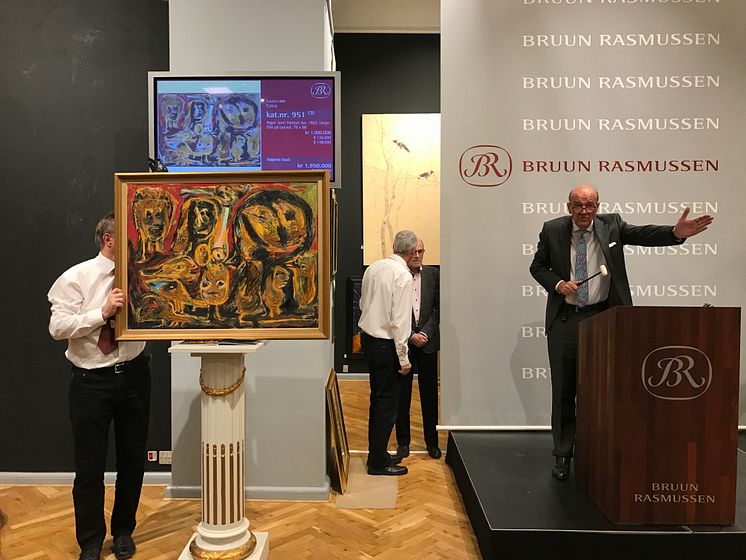 Jesper Bruun Rasmussen sælger Asger Jorns maleri for 1,95 mio. kr.