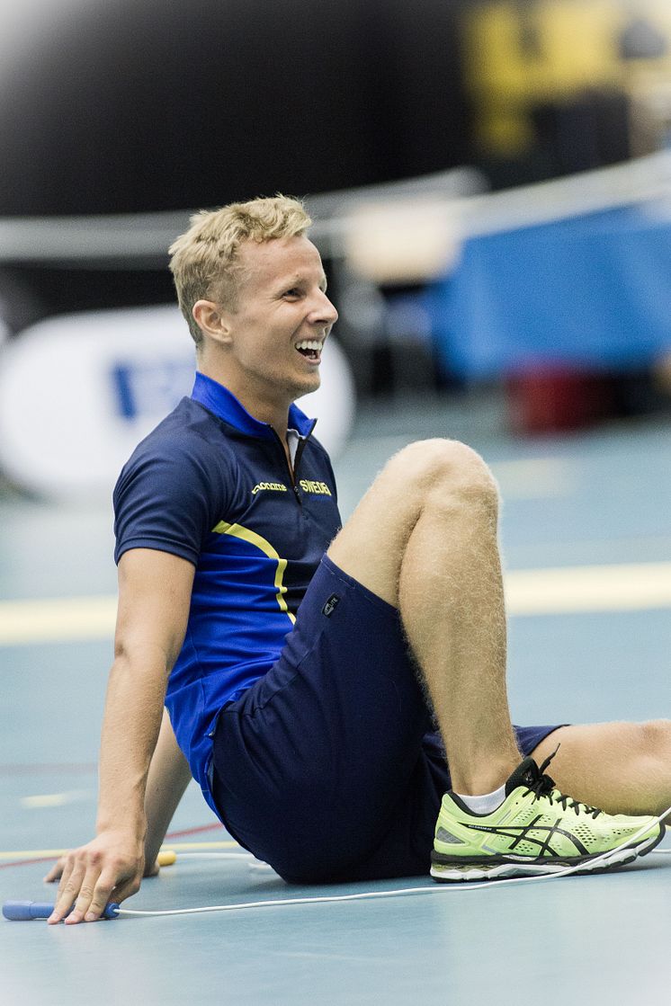 Oliver Åström-Möller under freestyle på VM i hopprep