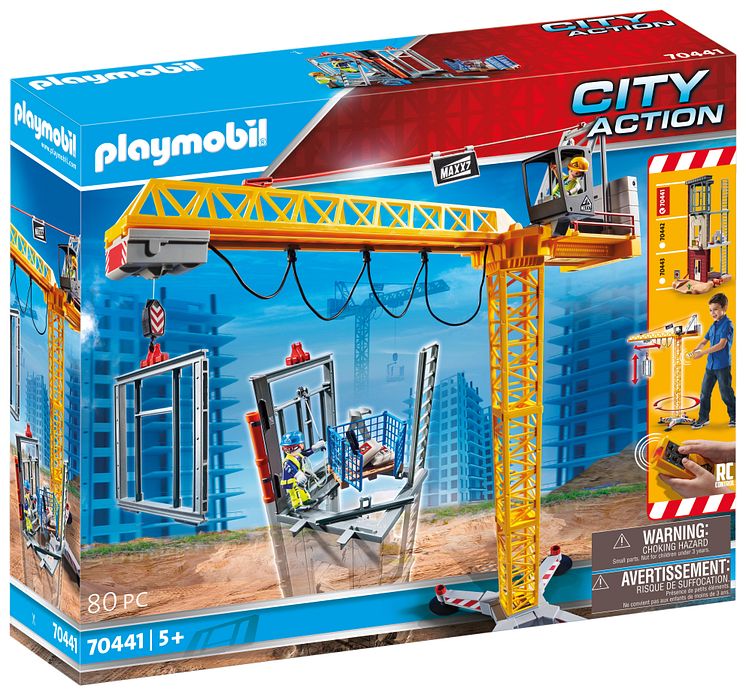 RC-Baukran mit Bauteil (70441) von PLAYMOBIL