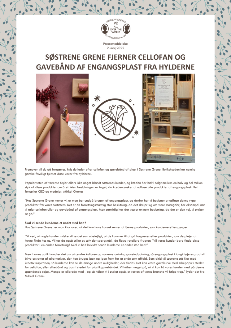 Pressemeddelelse_Søstrene Grene fjerner cellofan og gavebånd af engangsplast fra hylderne_NY.pdf