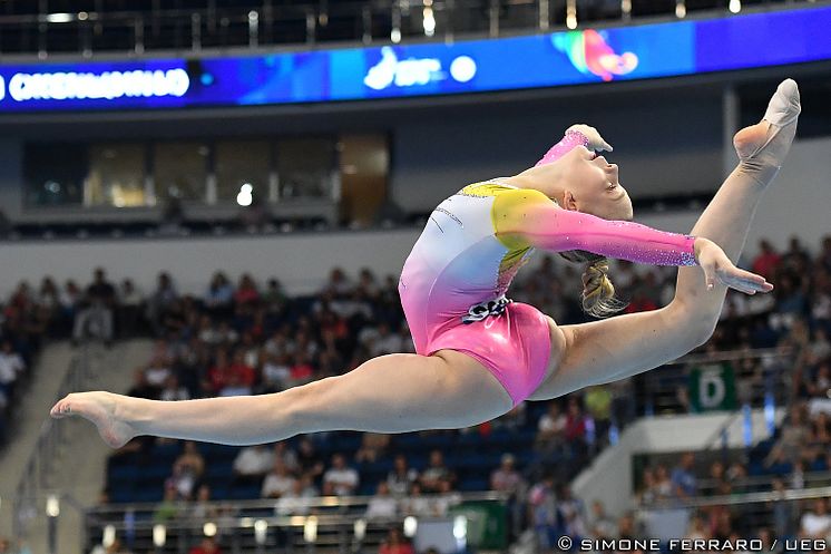 Jessica Castles i fristående på Europeiska Spelen 2019