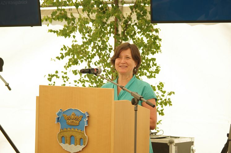 Veolia_Empfang Kläranlage Königsbrück_Grußwort Staatssekretärin Gisela Reetz_Foto Jirka Hofmann