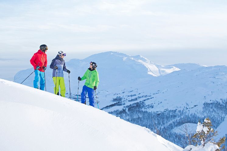 Mye snø og flotte forhold i Hemsedal