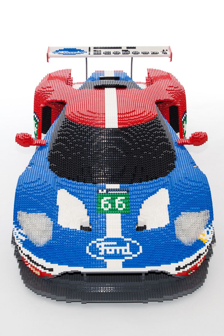 LEGO-utgaven av Ford GT blir vist på Le Mans kommende helg