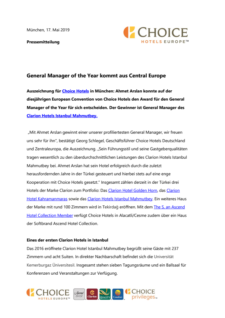 General Manager of the Year kommt aus Central Europe 