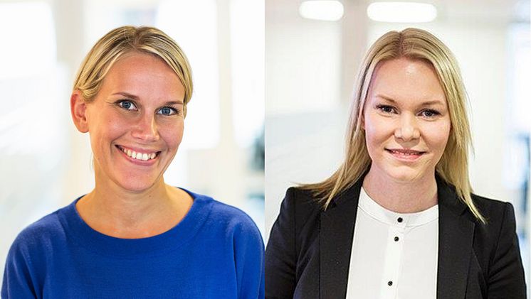 Karolina Brick, miljöchef och Anna Rosén affärsutvecklare inom fastighetsförvaltning på Riksbyggen.jpg