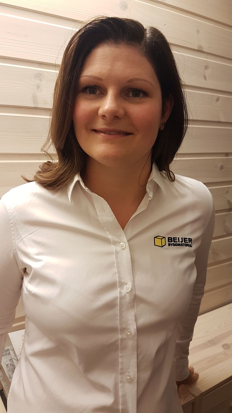 Bild: Alexandra Beijer, Miljö- och hållbarhetschef Beijer Byggmaterial.