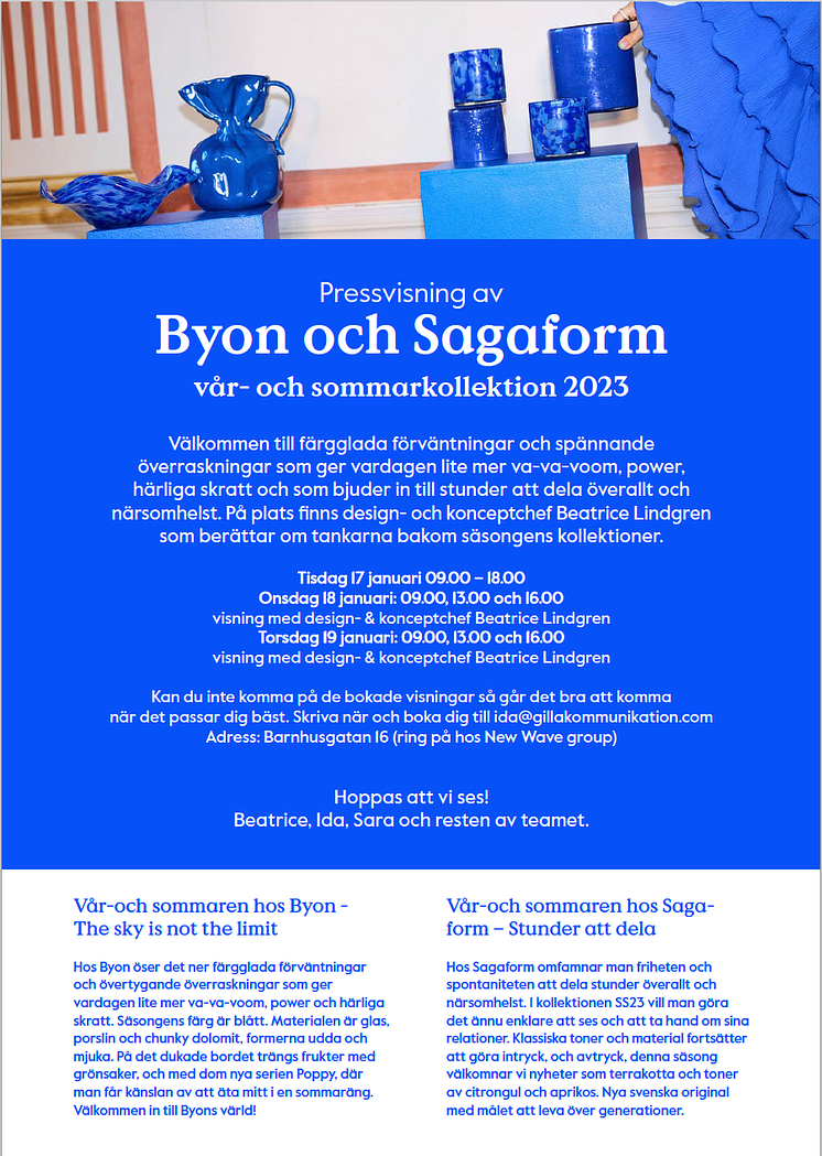 Inbjudan_pressvisning_Byon_sagaform_SS23