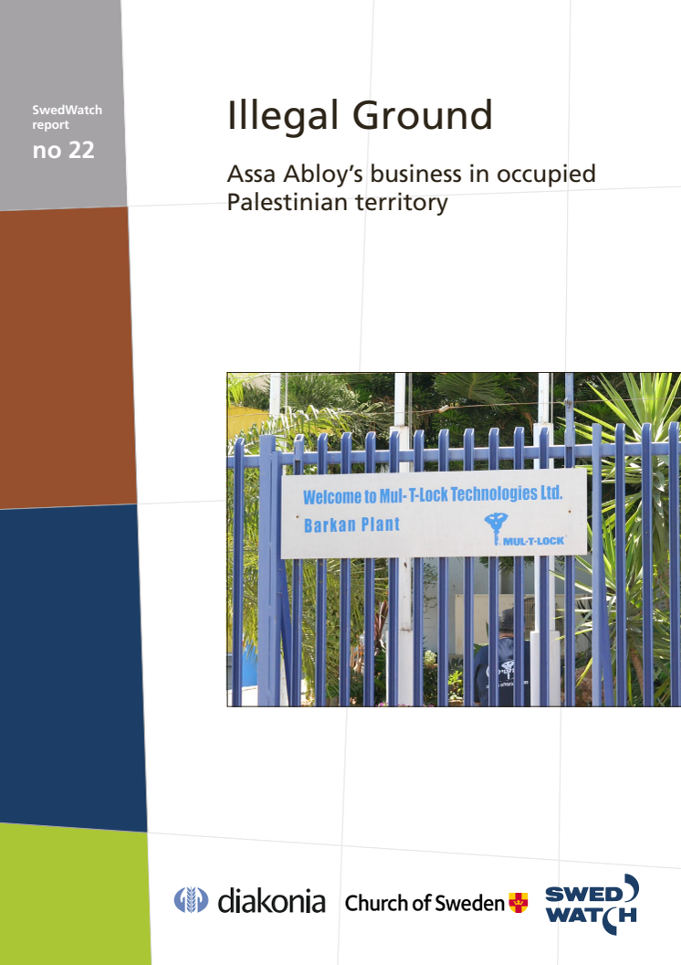 Illegal ground: Assa Abloy's business in occupied Palestinian territory