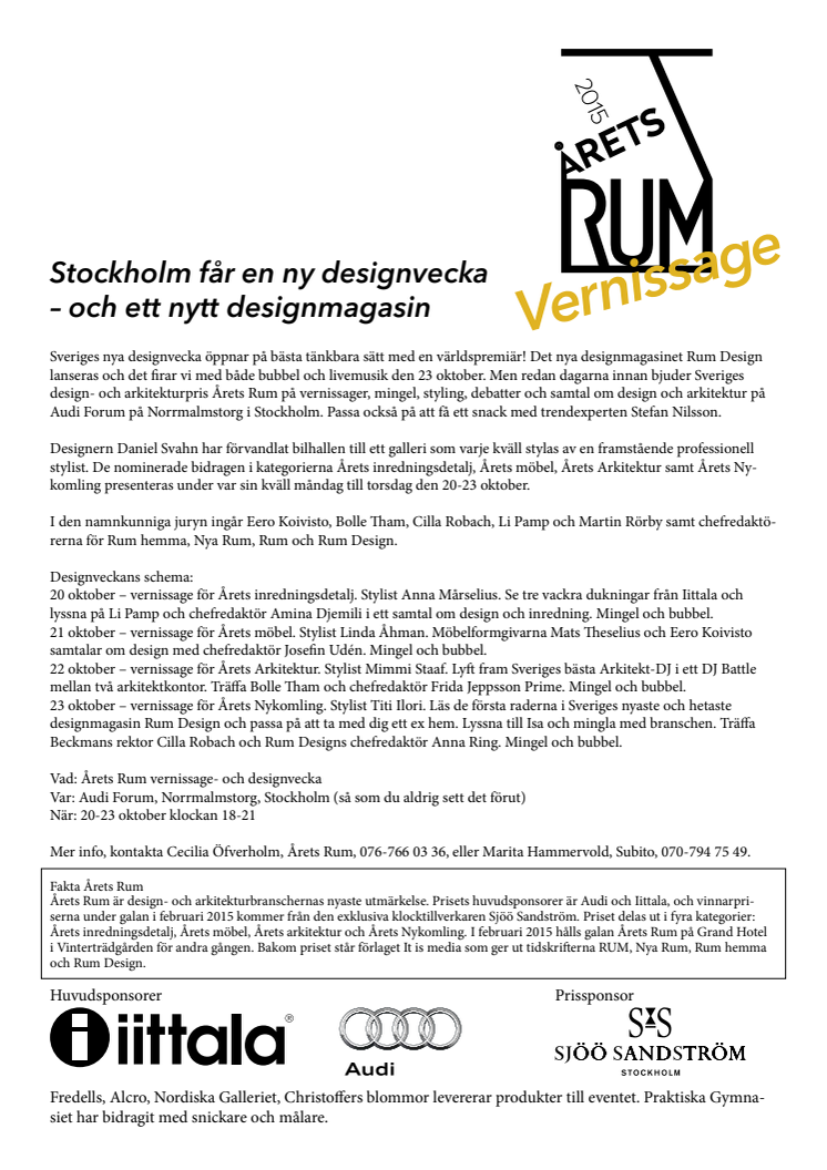 Stockholm får en ny designvecka  – och ett nytt designmagasin