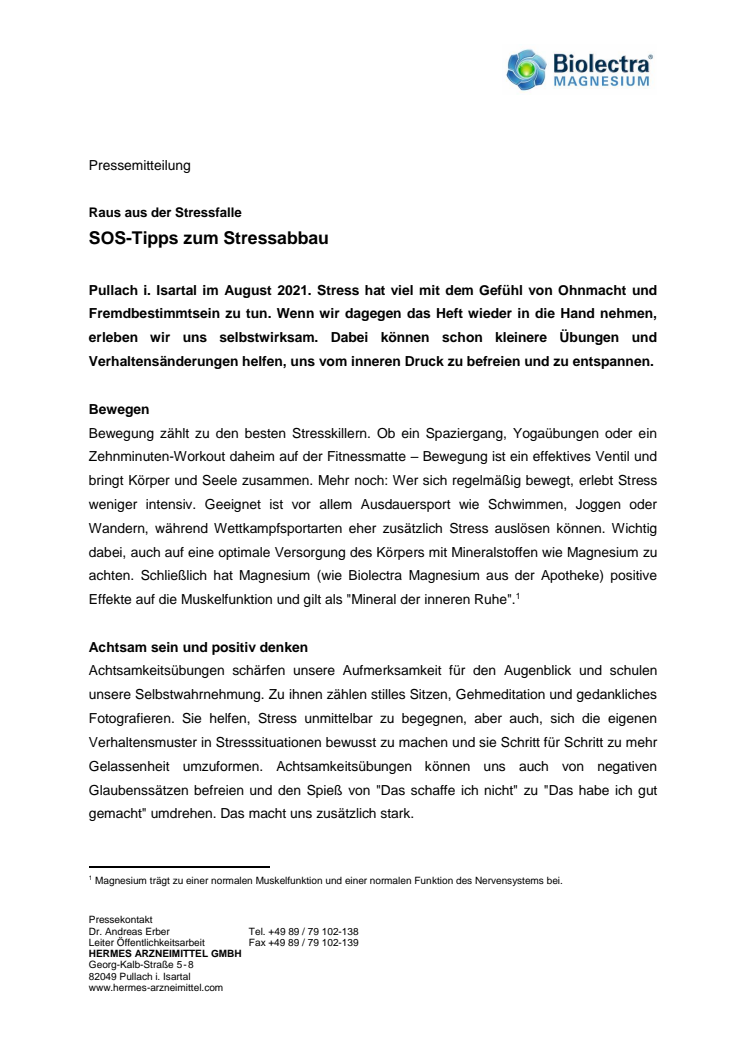 Pressemitteilung Biolectra Magnesium - SOS-Tipps zum Stressabbau.pdf