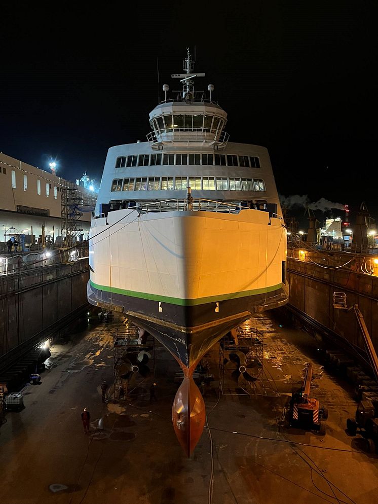 Scandlines hybrid ferry Prinsesse Benedikte at Remontowa_2