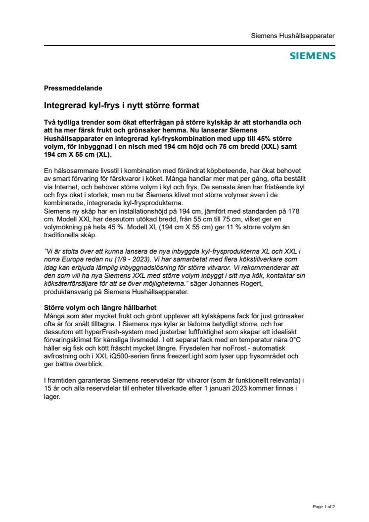Pressmeddelande Siemens - Integrerad kyl-frys i nytt större format_SE.pdf