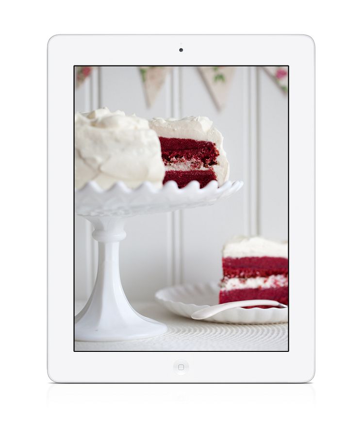 Red Velvet Cake - Goda och glutenfria tårtor i nya kokboksappen "Cook & Bake Gluten Free" 