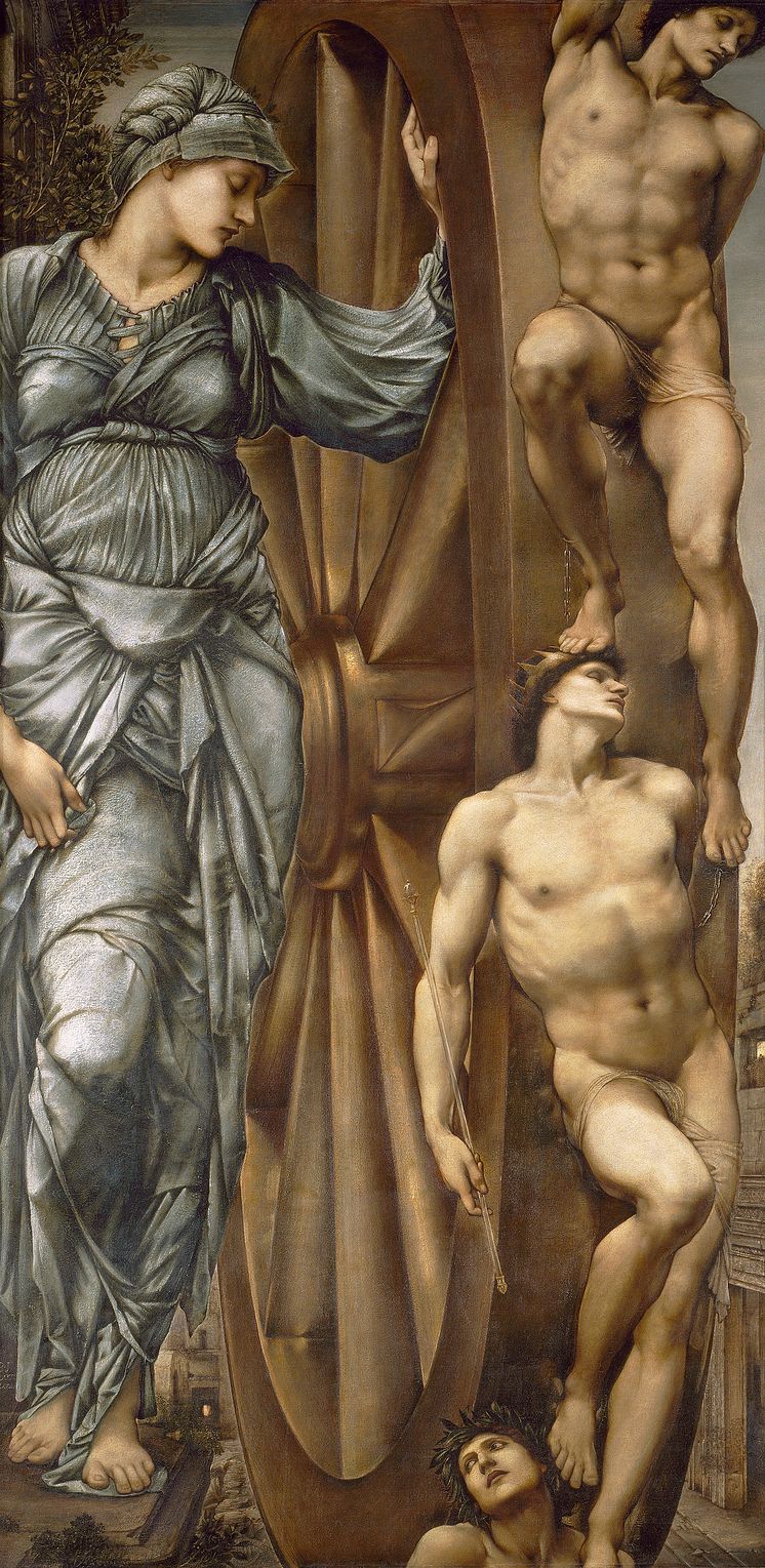 Edward Burne-Jones: The Wheel of Fortune (1875). Eier: Musée d’Orsay, Paris