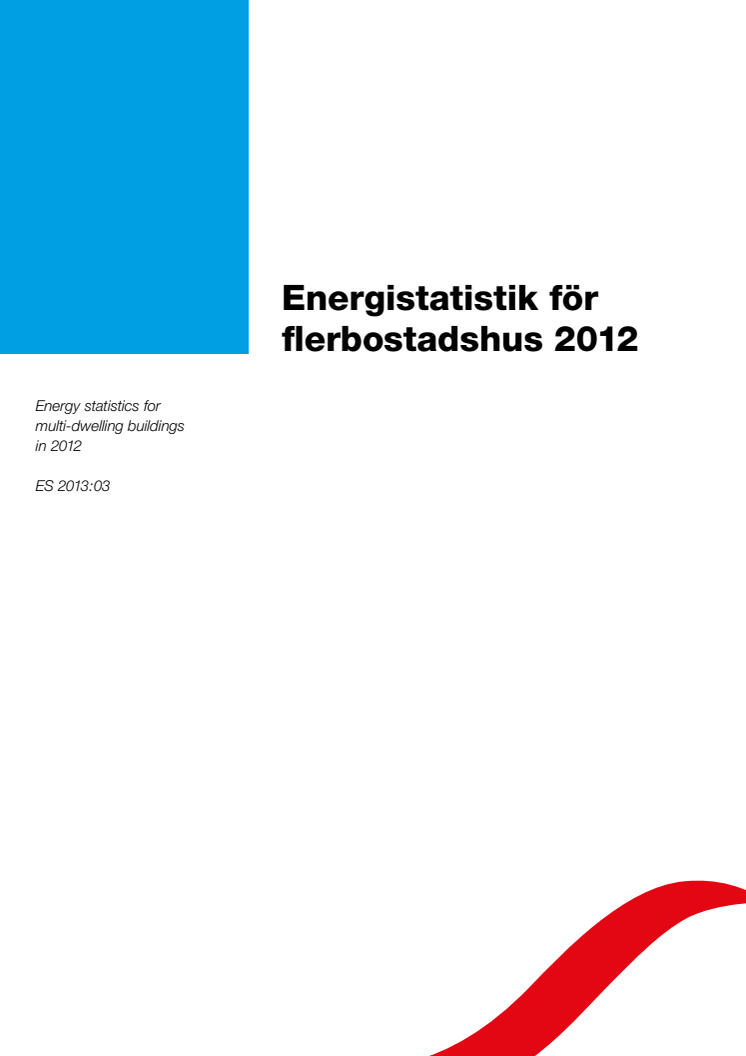  Energistatistik för flerbostadshus