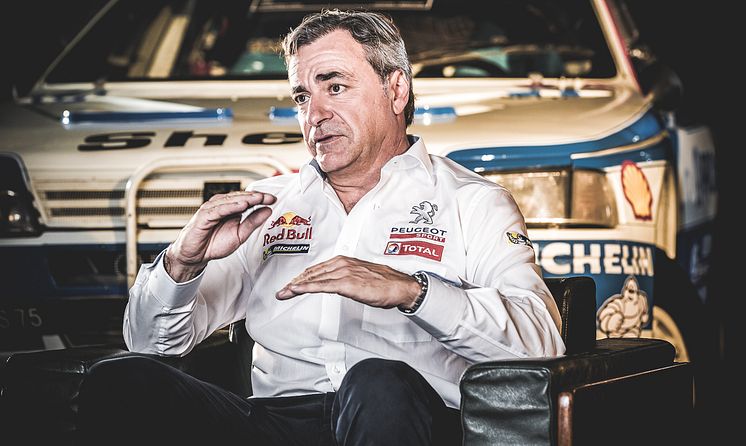 Carlos Sainz kör Peugeot 2008 DKR i Dakarrallyt