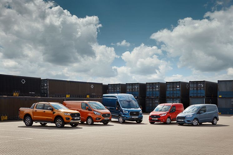 Ford nyttekjøretøy range lineup utvalg 2018