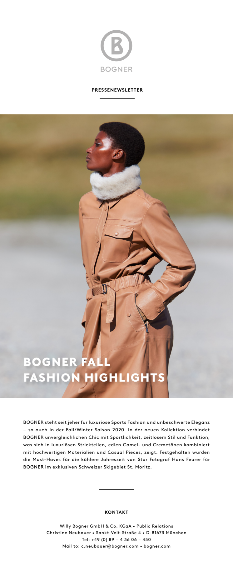 BOGNER FALL FASHION HIGHLIGHTS