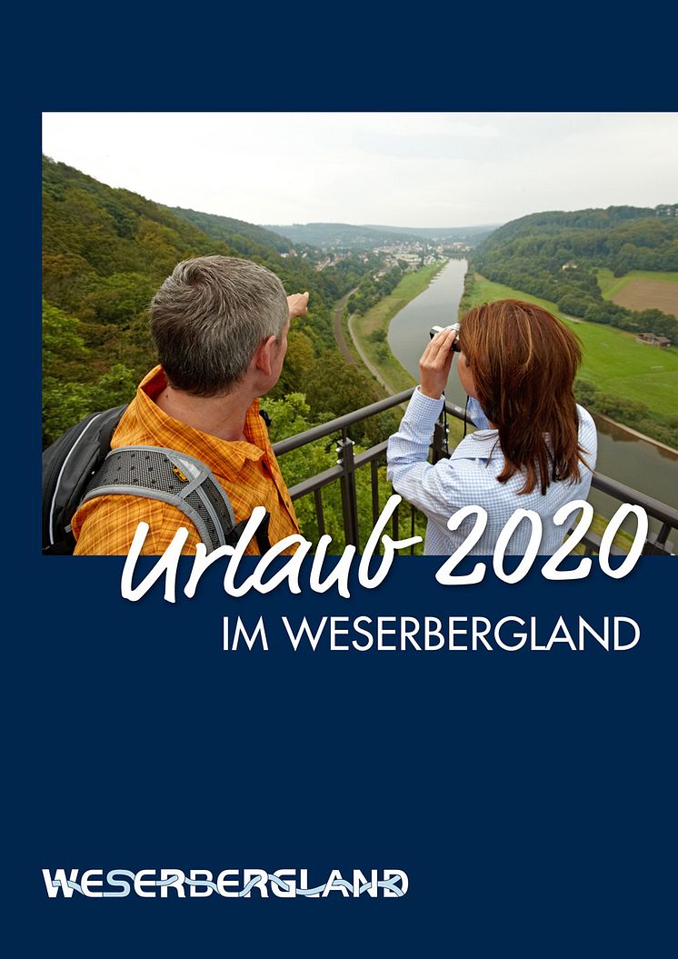 Titelseite des aktuellen Urlaubskatalog Weserbergland 2020