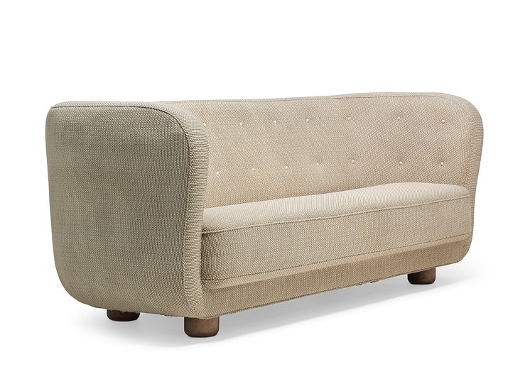 Flemming Lassen: A rare three seater sofa