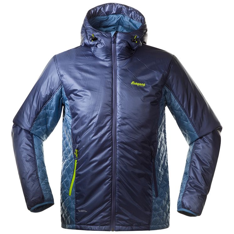 Slogne Lt Ins Jacket - Dusty Blur/Lt Dusty Blue/Neon