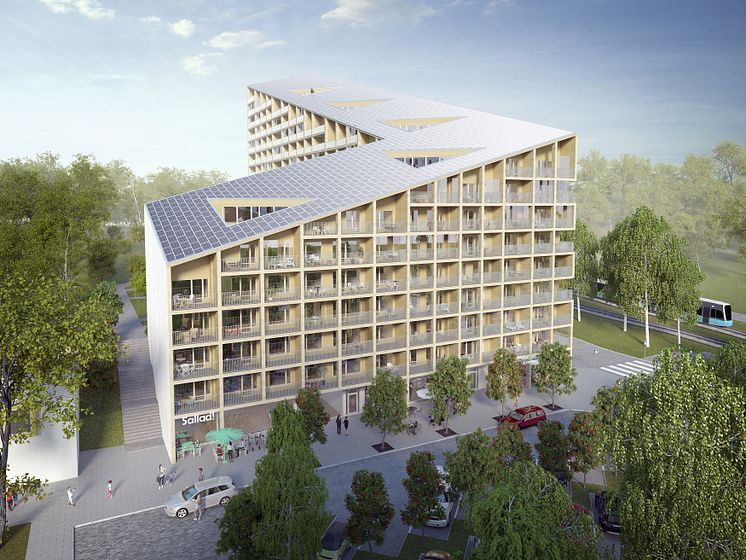 Arkitektoniska värden och drygt 200 attraktiva lägenheter tillförs ett växande Kviberg