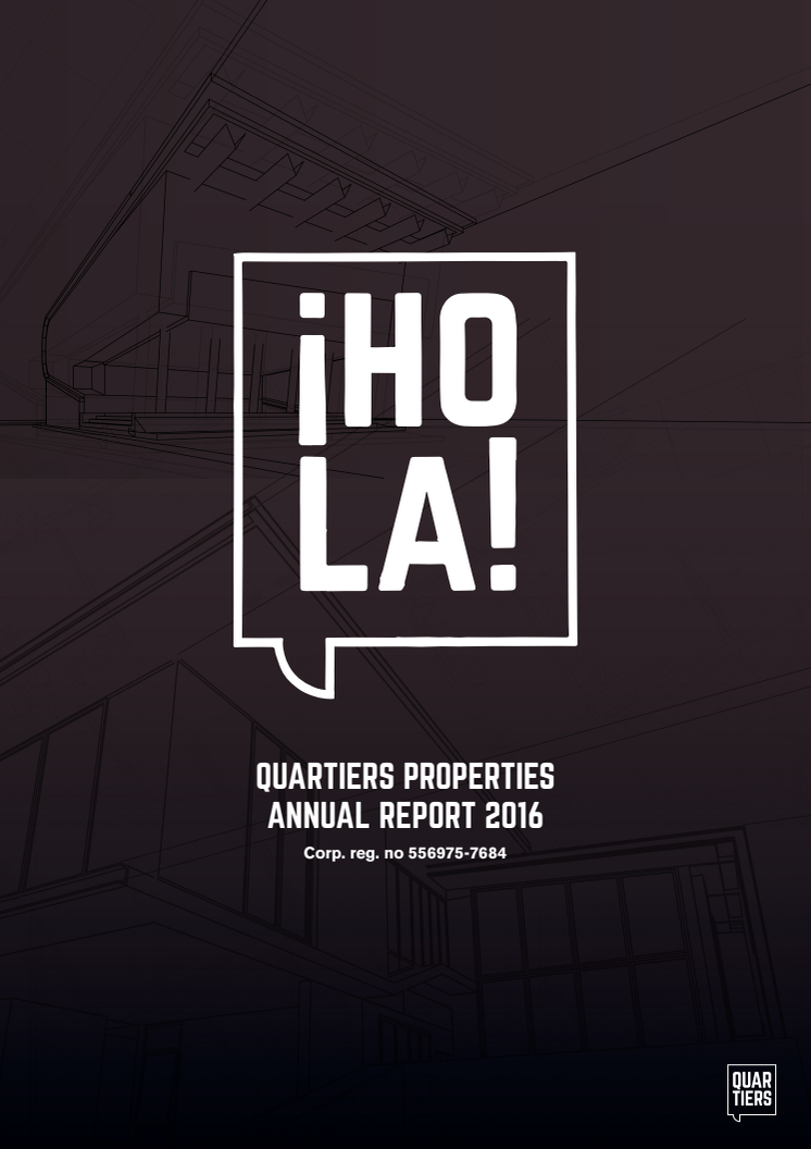 Quartiers Properties - Annual Report 2016