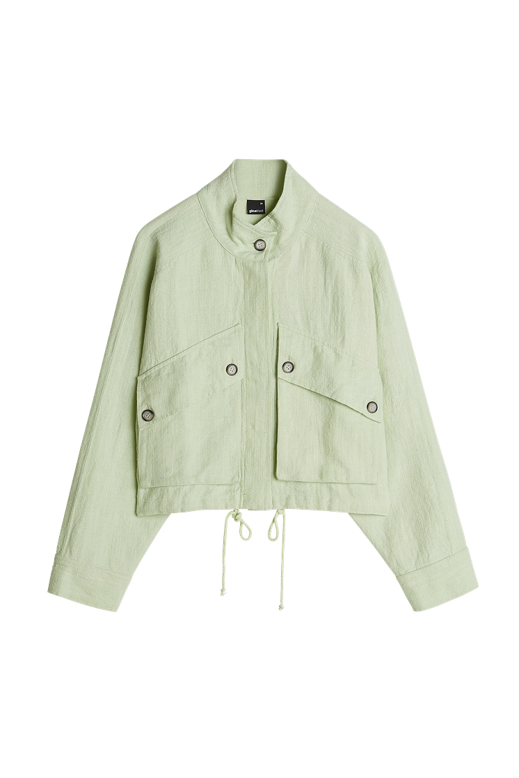 Maja linen trucker jacket, Lime cream