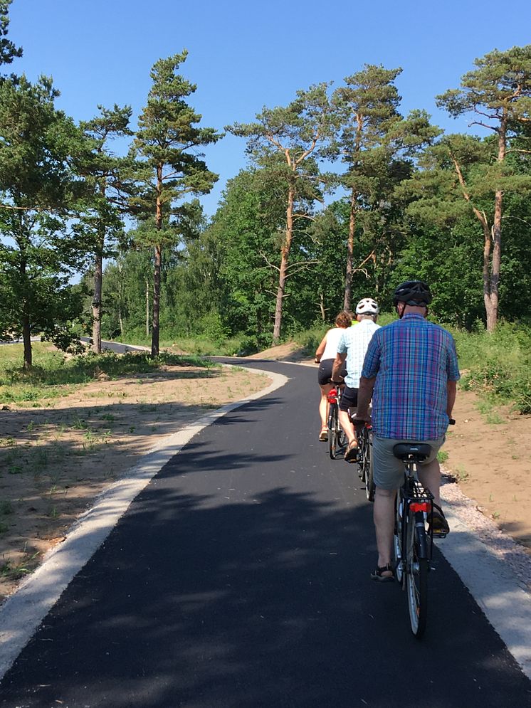 Kattegattleden - utbyggd cykelväg Steninge - Stensjö