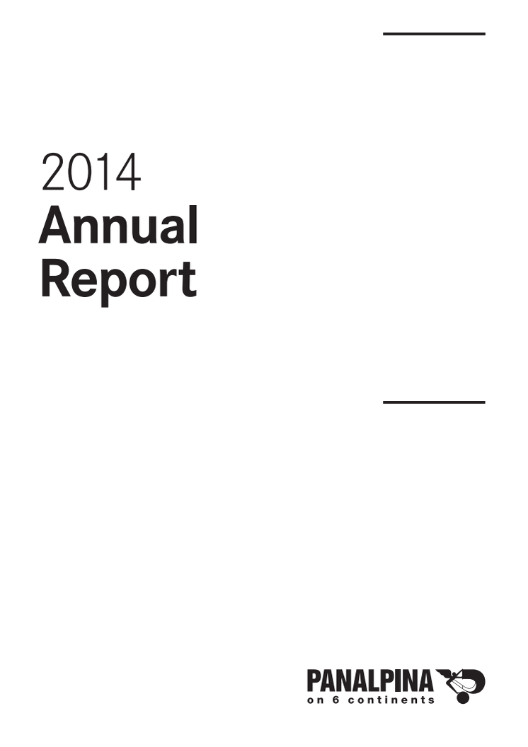 Panalpina Annual Report 2014