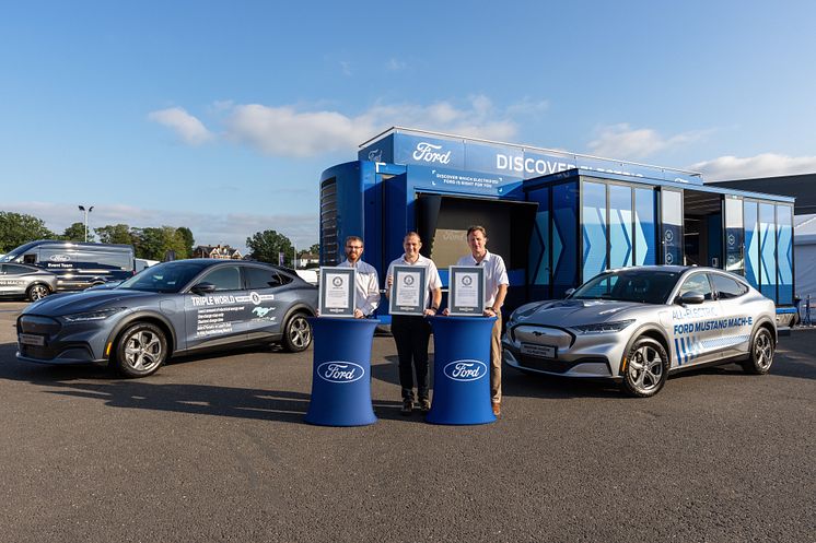 Triple record team 2, from left Adam Wood, Kevin Booker, Fergal McGrath