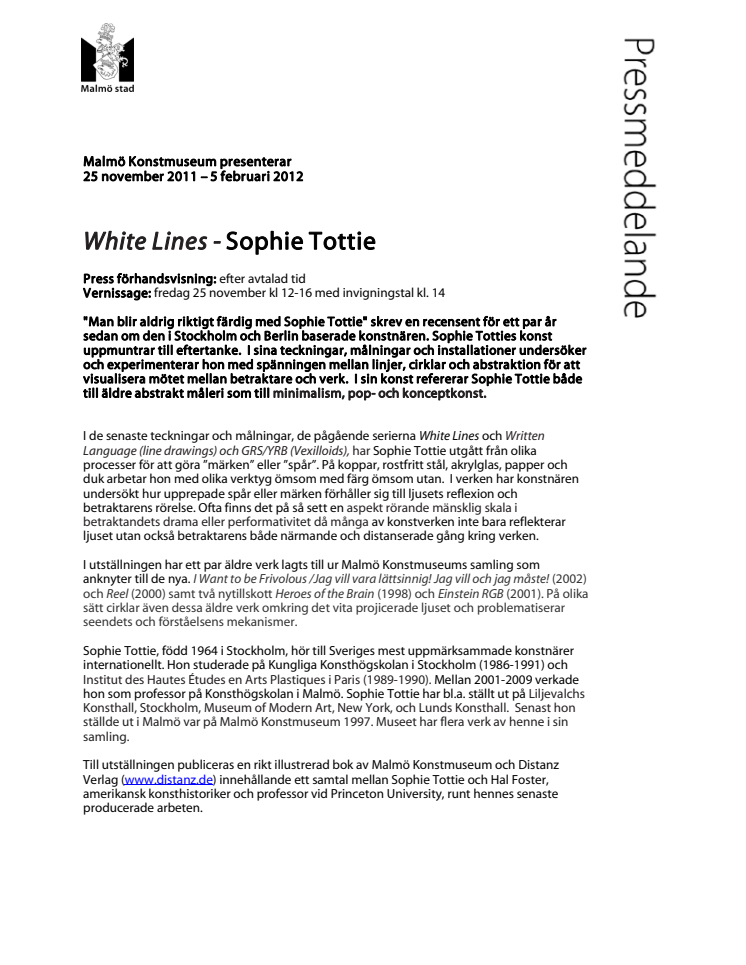 White Lines - Sophie Tottie