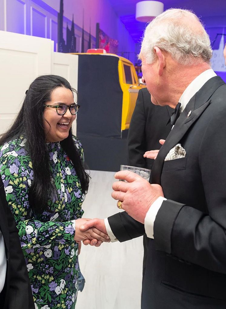 Najla Almutairi and HRH The Prince of Wales