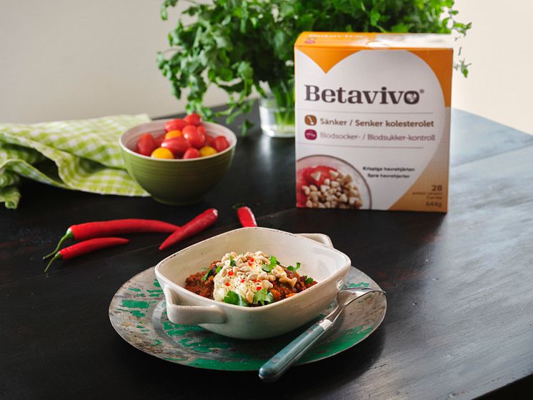 Betavivo, Chili con carne med vispad smetana, av Alexandra Zazzi
