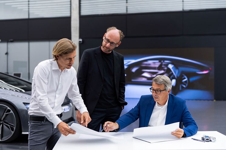 Philipp Römers, Head of Design Exterior; Marc Lichte, Head of Design; Norbert Weber, Head of Design Interior