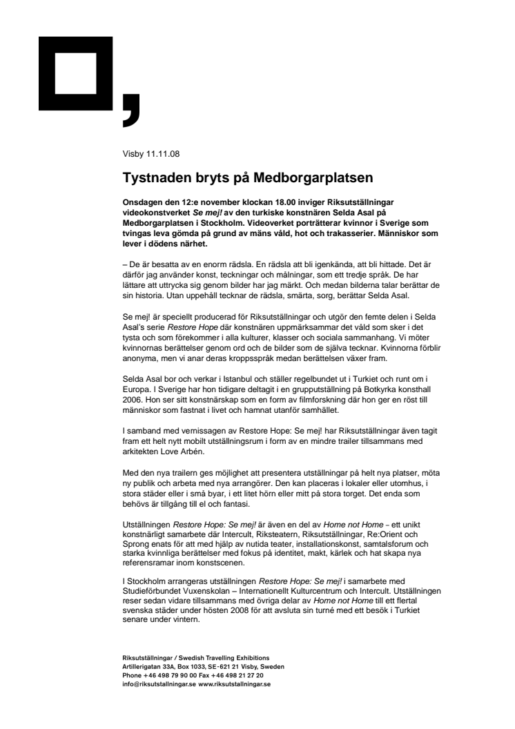 Tystnaden bryts på Medborgarplatsen